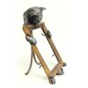 Image 4 : Bronze patinated Cat frame