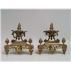Image 1 : Pair of French Louis XVI style gilt bronze chenets