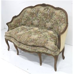 French Style Carved Loveseat