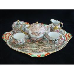 6 Pieces Capodimonte Porcelain tea set