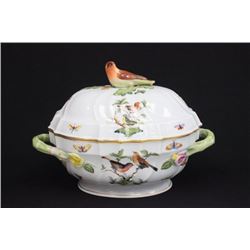 Herend covered casserole "Rothschild" pattern