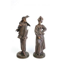 2 bronze sculptures