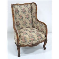 Louis XV style faux bamboo carved chair