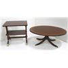 Image 1 : Kindel mahogany table & Henkel oval coffee table