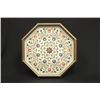 Image 1 : Inlaid marble octagonal plaque