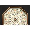 Image 2 : Inlaid marble octagonal plaque