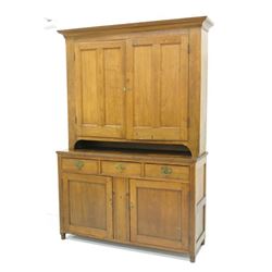 Dutch walnut 2 part cupboard