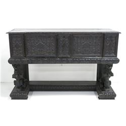 Carved cabinet on "Griffin" carved base
