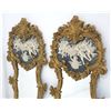 Image 2 : Pair of faux marble mirrors