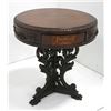 Image 1 : Burled walnut drum table