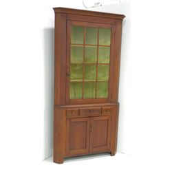 American cherry corner cabinet