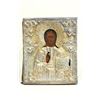 Image 1 : Russian Icon with silver cover