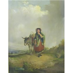 W. Thayer, "Peasant Girl with Donkey"