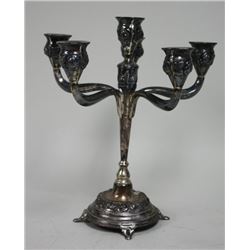 Sterling silver 6 arm candelabra