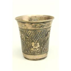 Russian silver kiddush cup