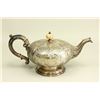 Image 1 : Sterling silver teapot with bone finial