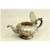 Image 2 : Sterling silver teapot with bone finial