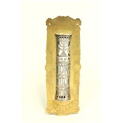Unusual sterling silver mezuzah case