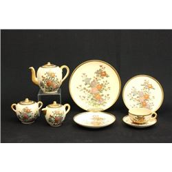 Japanese Satsuma tea set