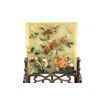 Image 2 : Asian jade screen with semi precious stones