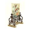 Image 4 : Asian jade screen with semi precious stones