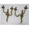 Image 1 : Pair of Louis XV style 2 arm sconces