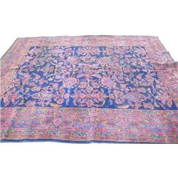 Old blue Persian rug