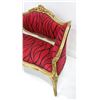Image 3 : French style loveseat with red fabric
