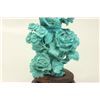 Image 3 : Chinese carved turquoise sculpture on stand