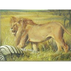 Louis J. De Donato, "Lion Protecting the Kill"