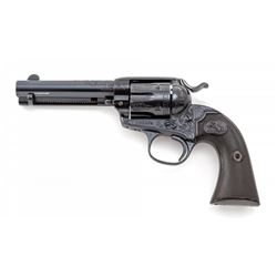 Engraved Colt Bisley Single Action Revolver