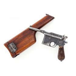 1920 Rework Red 9 Broomhandle Mauser