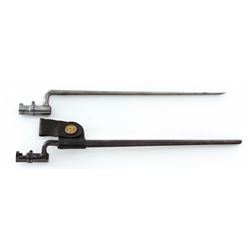 Lot of 2 late 19th C. Socket Bayonets