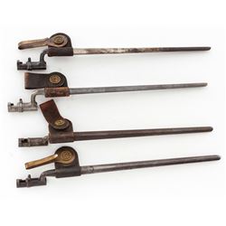 Lot of 4 1873 Trapdoor Socket Bayonets
