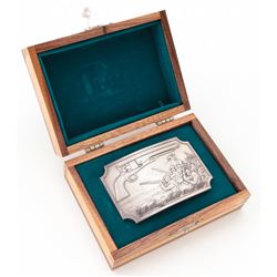 Scarce Colt Solid Silver Belt Buckle