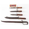 Image 1 : Lot of 5 Unmarked Possibly Civil War Knives
