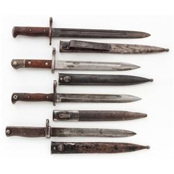Lot of 4 Bayonets