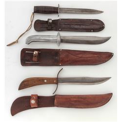 Lot of 3 Theatre Made/Modified Knives