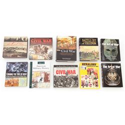 Lot of 10 Hardbound Books on the Civil War, etc.