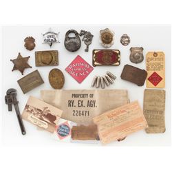 Lot of Wells Fargo & Railway Express Items