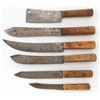 Image 2 : Lot of Six (6) Early Butcher Knives