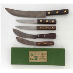 Lot of 5 Antique Foster Bros. Knives