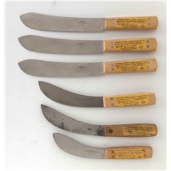 Lot of 6 Knives by Russell Green River Works