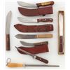 Image 2 : Lot of 7 Skinning/Butcher's Knives