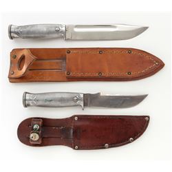 Lot of 2 Ka-Bar/Union Cut. Co. Survival Knives