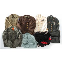 Lot of 8 Mid-20th C. U.S. Uniforms