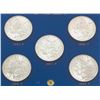 Image 4 : 5 Uncir. ''P'' Mint Morgan Silver Dollars, 1880s
