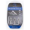 Image 2 : Archery:  9 Pkgs. Montec Broadheads