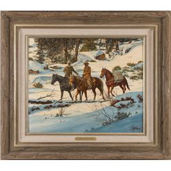 William Hoffman, oil on board