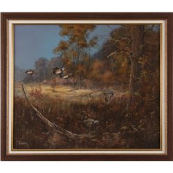 Ted Blaylock, acrylic on board